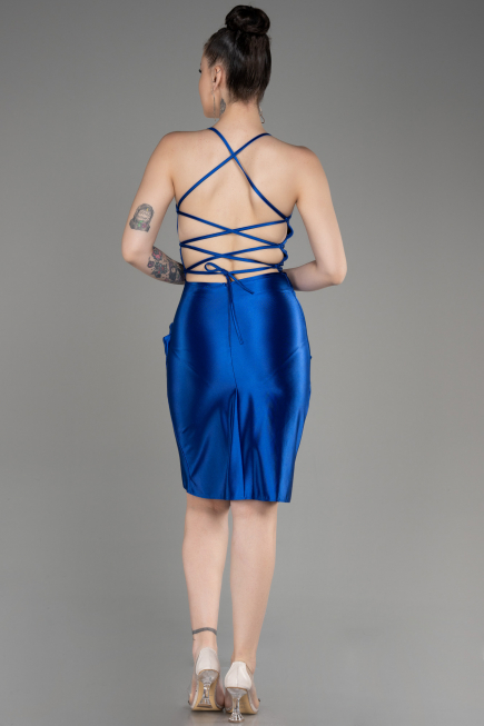 Partykleid Kurz Sächsischblau ABK2078