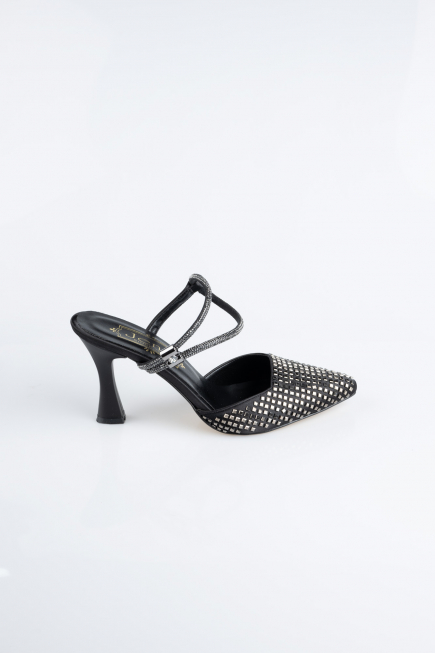 Stiletto Satin Schwarz MJ5165