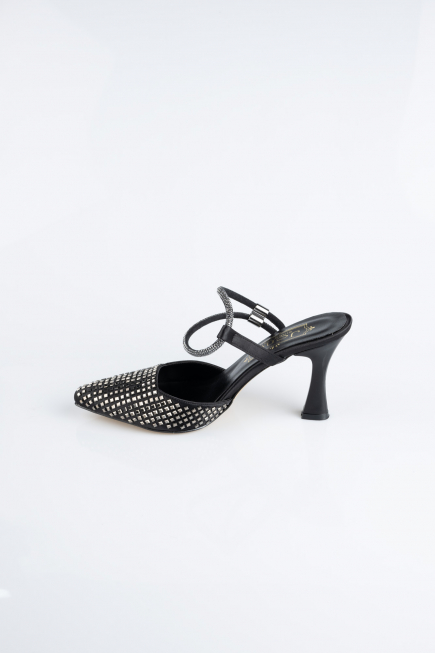 Stiletto Satin Schwarz MJ5165