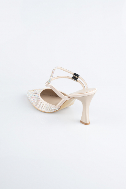 Stiletto Satin Hautfarben MJ5165