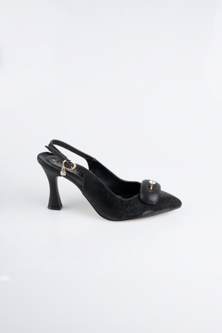 Stiletto Laserschnitt Schwarz MJL5164