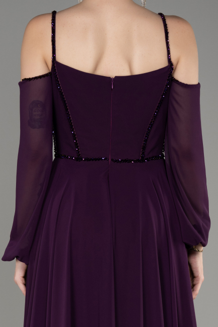 Abendkleid Lang Chiffon Violette ABU3914