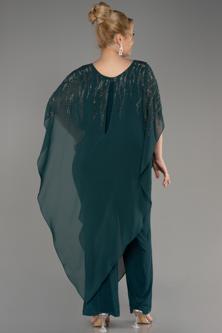 Smaragdgrün Abendgarderobe İn Großen Größen Chiffon ABT111