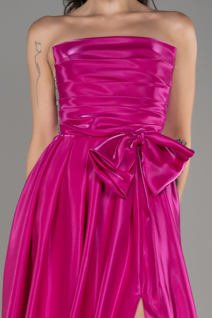 Abendkleid Lang Fuchsie ABU4015