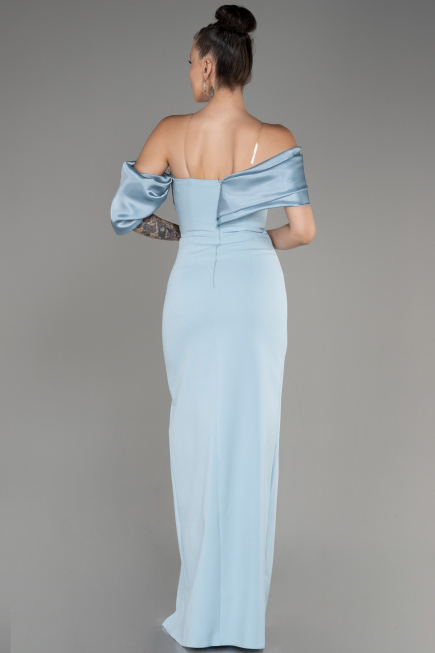 Abendkleid Lang Eisblau ABU4024