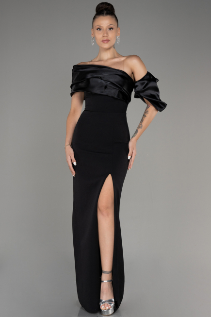Abendkleid Lang Schwarz ABU4024