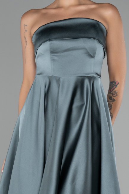 Partykleid Kurz Satin Türkis ABK2111