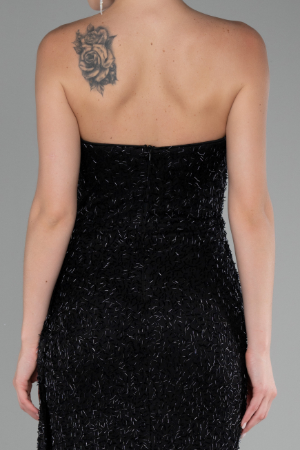 Abendkleid Lang Schwarz ABU4114