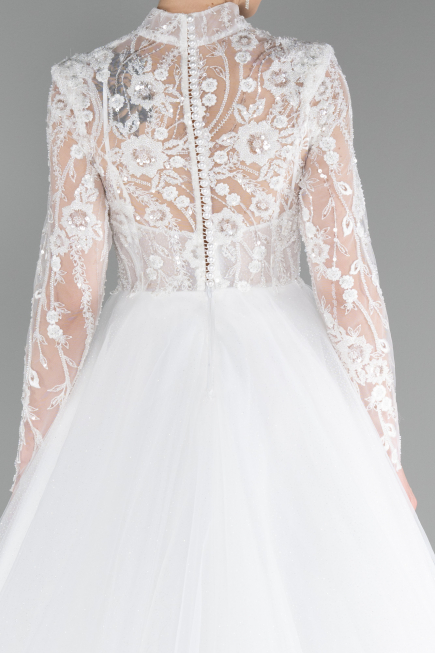 Hochzeitskleider Lang Weiß ABU4107