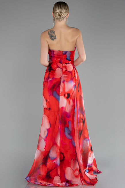Abendkleid Lang Rot ABU4169