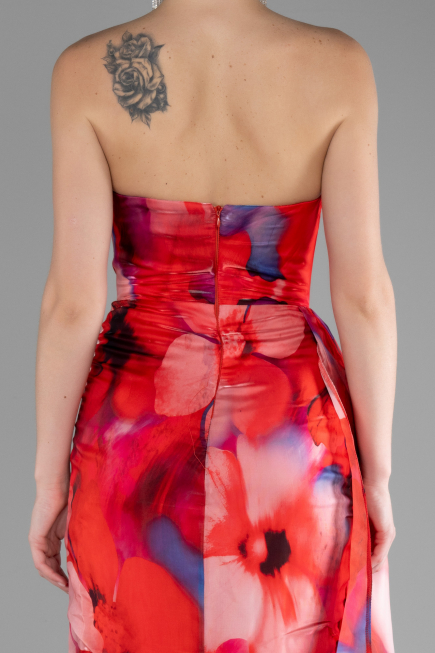 Abendkleid Lang Rot ABU4169