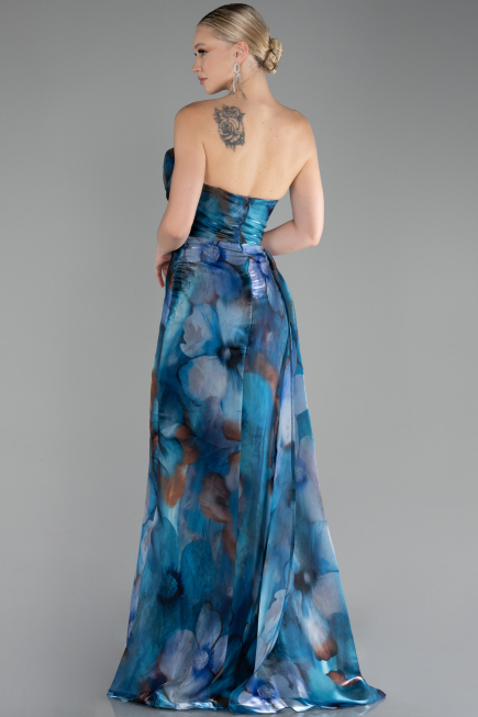 Abendkleid Lang Petrolgrün ABU4169
