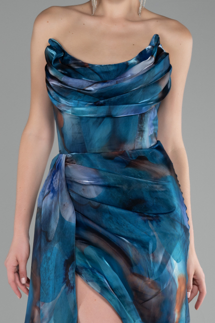 Abendkleid Lang Petrolgrün ABU4169