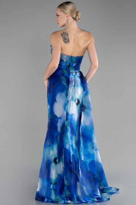 Abendkleid Lang Sächsischblau ABU4169