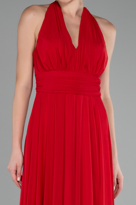 Abschlusskleid Lang Rot ABU4188