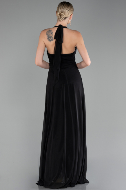Abschlusskleid Lang Schwarz ABU4188