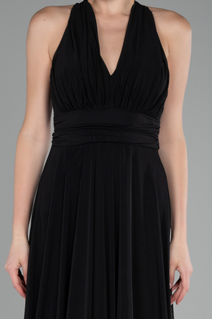Abschlusskleid Lang Schwarz ABU4188