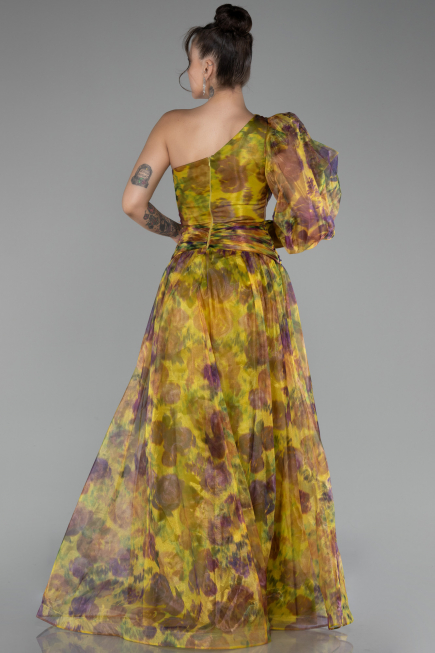 Abendkleid Lang Pistaziengrün ABU4206