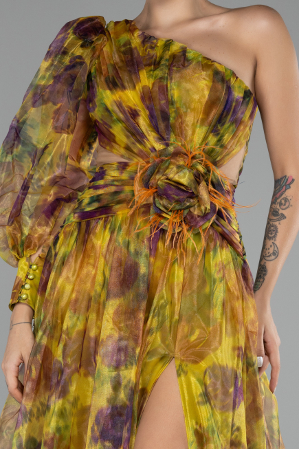 Abendkleid Lang Pistaziengrün ABU4206