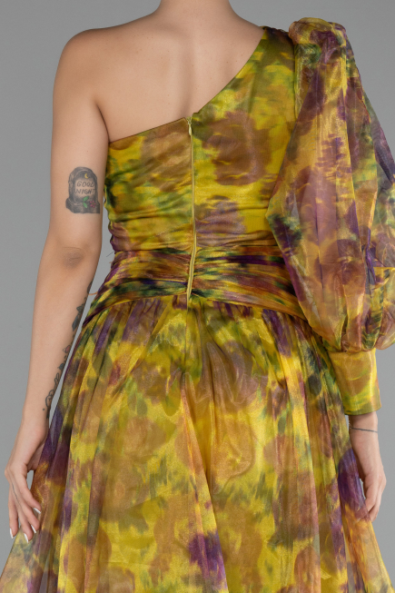 Abendkleid Lang Pistaziengrün ABU4206