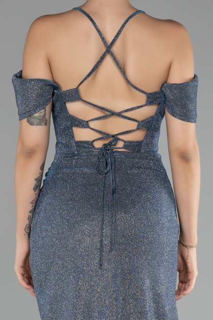Abschlusskleid Lang Indigo ABU4212
