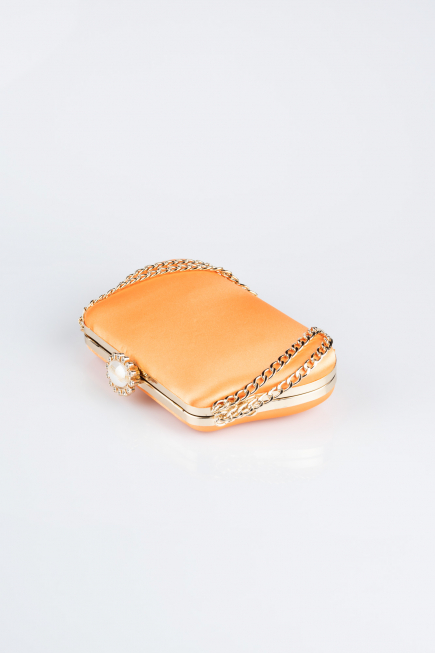 Abendtasche Satin Orange SH834