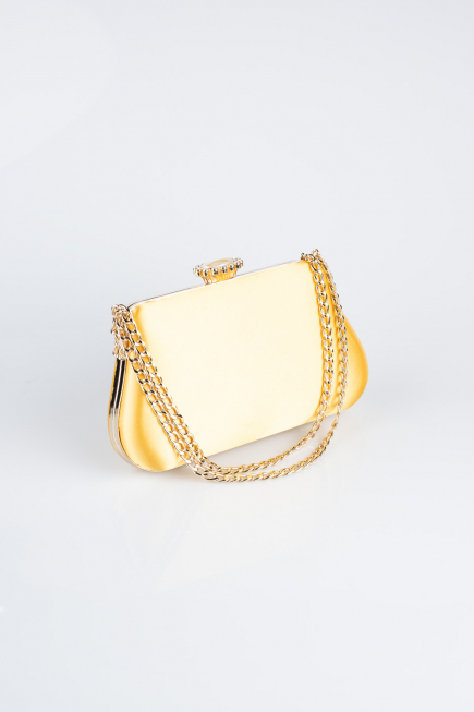 Abendtasche Satin Gelb SH834