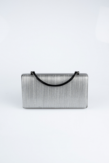 Kästchen-Tasche Laserschnitt Platin V258