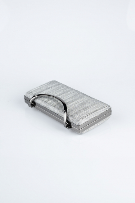 Kästchen-Tasche Laserschnitt Platin V258