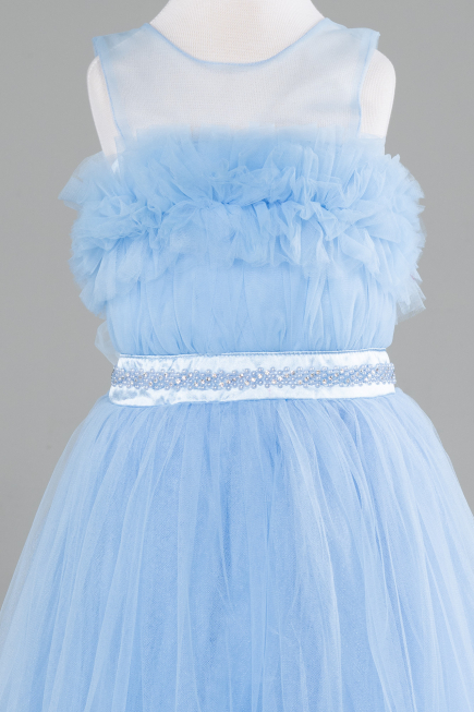 Abendkleid für Kinder Lang Blau ABU4221