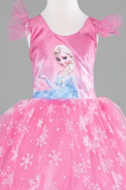 Abendkleid für Kinder Lang Rosa ABU4238