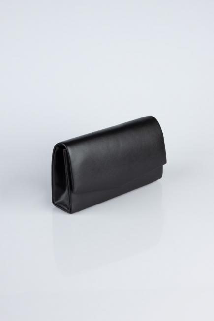 Abendtasche Leder Schwarz KC201
