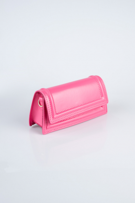 Abendtasche Leder Fuchsie KC409