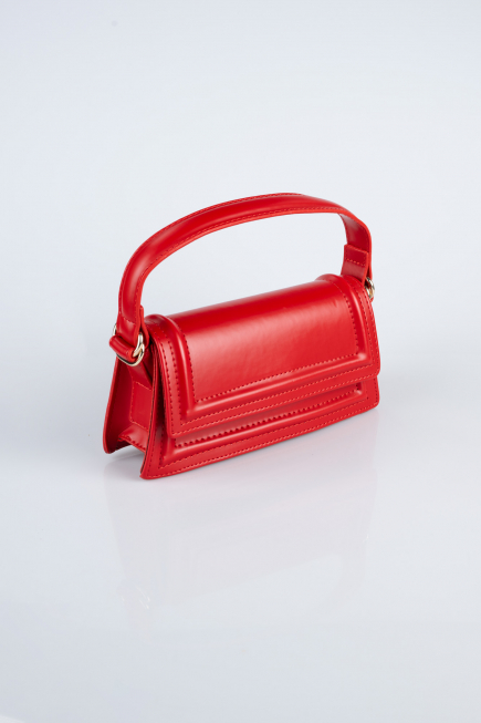 Abendtasche Leder Rot KC409