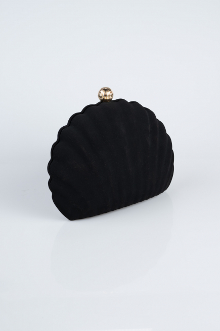 Abendtasche Wildleder Schwarz KC180