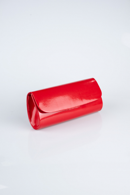 Abendtasche Lackleder Rot KC202