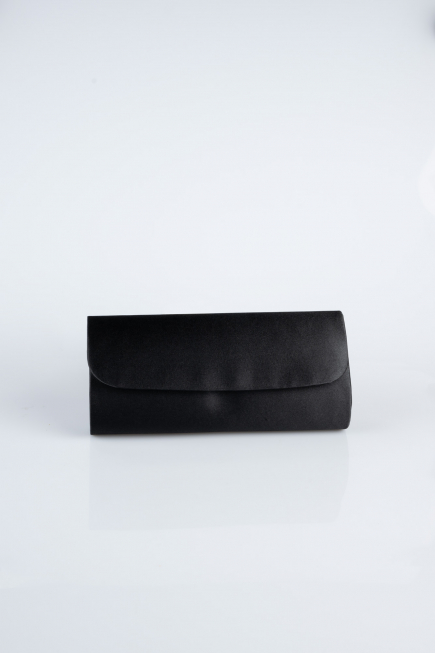 Abendtasche Satin Schwarz KC202
