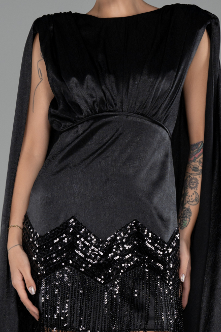 Partykleid Kurz Schwarz ABK2152