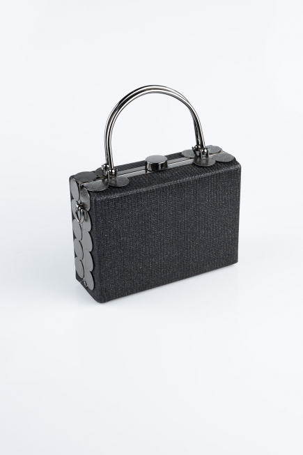 Abendtasche Glitzernd Schwarz KC161