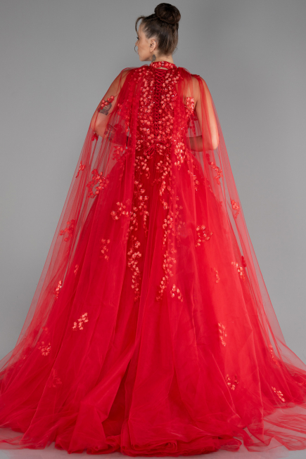 Abendkleid Lang Rot ABU4289