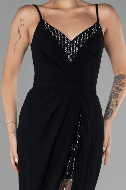 Abendkleid Lang Schwarz ABU4299