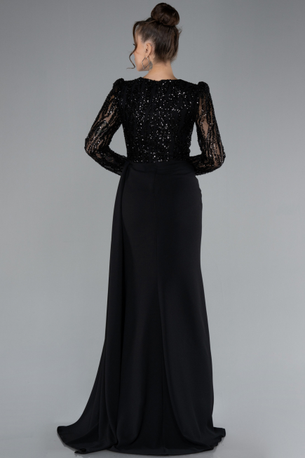 Abendkleid Lang Schwarz ABU4310