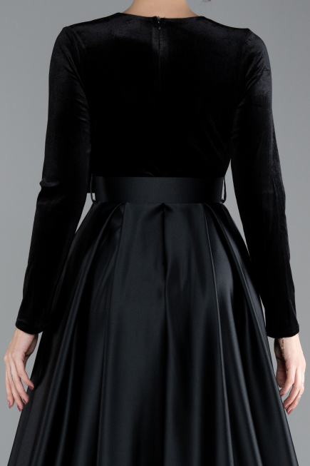 Abendkleid Lang Schwarz ABU1523