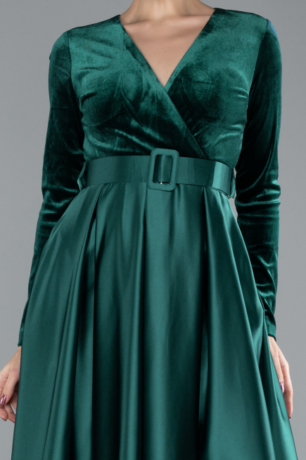 Smaragdgrün Abendkleid Lang ABU1523