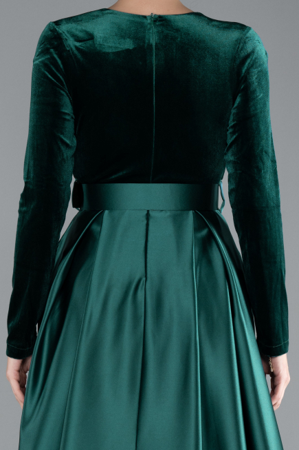 Smaragdgrün Abendkleid Lang ABU1523