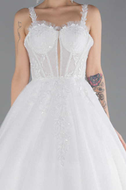 Hochzeitskleider Lang Weiß ABU4445