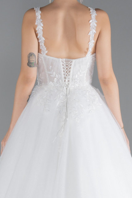 Hochzeitskleider Lang Weiß ABU4445