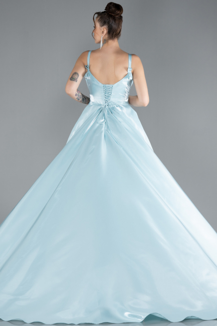 Designer Abendkleid Lang Satin Minzgrün ABU4448