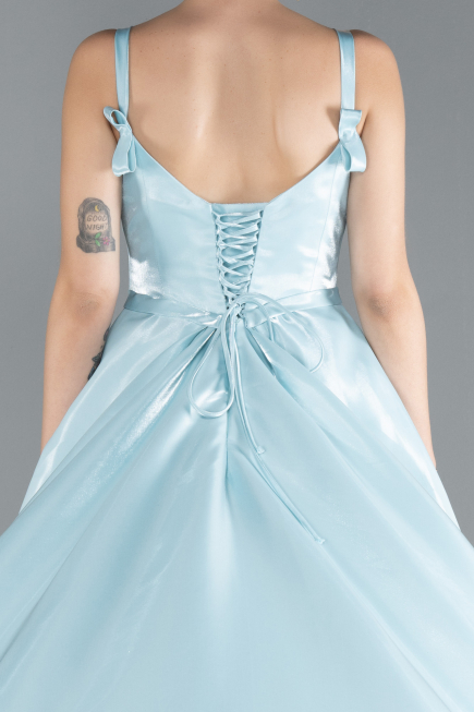 Designer Abendkleid Lang Satin Minzgrün ABU4448