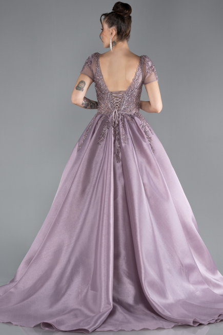 Designer Abendkleid Lang Lavendel ABU4449